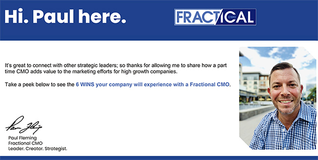 Why hire a Fractional CMO?